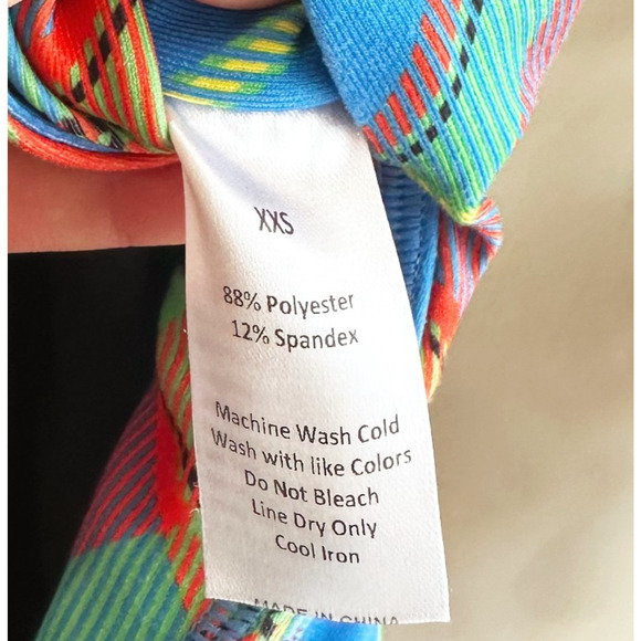 Loundmouth Womens Mini Golf Skort XXS Plaid Colorful Sporty Preppy Tennis Wacky - Picture 3 of 5